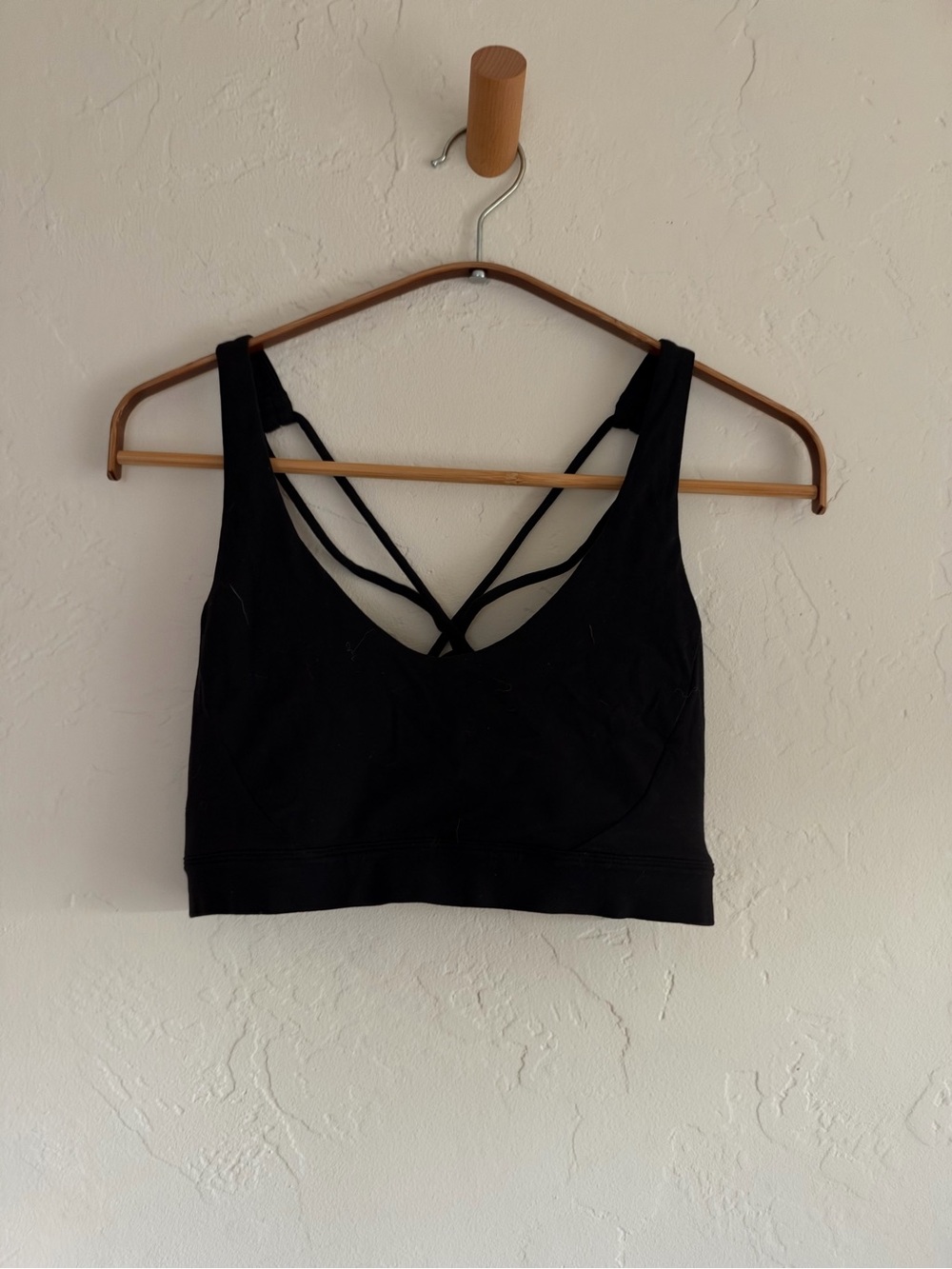 Prana Black Strappy Low-Impact Sports Bra